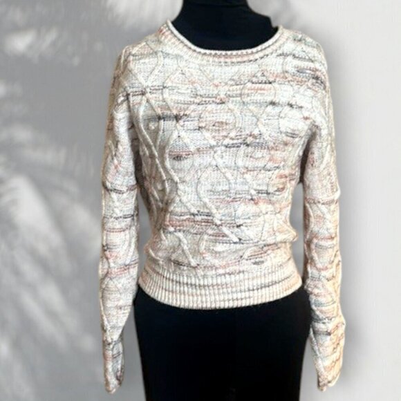 Universal Thread Cream and Coral Tie Back Sweater XL - Picture 11 of 11